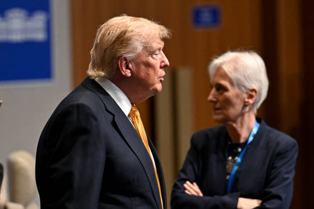 36th NATO Summit in Ankara ANKARA, TURKIYE - JULY 08: US President Donald Trump attends the North Atlantic Council meeting held as part of the 36th NATO Heads of State and Government Summit at the Presidential Complex in Ankara, Turkiye on July 08, 2026. Rasit Aydogan Anadolu Ankara Turkey. Editorial use only. Please get in touch for any other usage.  Copyright: x2026xAnadoluxRasitxAydoganx