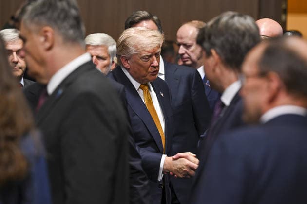 36th NATO Summit in Ankara ANKARA, TURKIYE - JULY 8: US President Donald Trump attends the North Atlantic Council meeting, held as part of the 36th NATO Summit of Heads of State and Government in Ankara, Turkiye, on July 8, 2026. Harun Ozalp Anadolu Ankara Turkey. Editorial use only. Please get in touch for any other usage.  Copyright: x2026xAnadoluxHarunxOzalpx