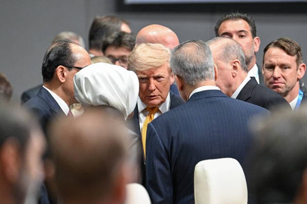 NATO Leaders Summit - North Atlantic Council Meeting - Ankara President Donal Trump attending North Atlantic Council Meeting during the second day of the 36th NATO Heads of State and Government Summit in Ankara, Turkiye on July 8, 2026. Photo by Alaxis Jumeau ABACAPRESS.COM Ankara Turkey  Copyright: xJumeauxAlexis ABACAx