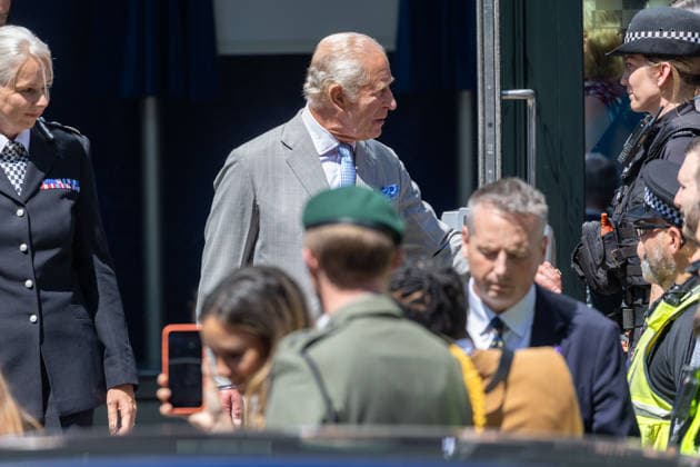 July 8, 2026, London, England, United Kingdom: King CHARLES III leaves British Transport Police headquarters in central London after officially opening the building. London United Kingdom  - ZUMAs262 20260708_zip_s262_003 Copyright: xTayfunxSalcix