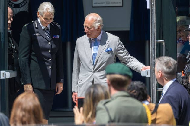 July 8, 2026, London, England, United Kingdom: King CHARLES III leaves British Transport Police headquarters in central London after officially opening the building. London United Kingdom  - ZUMAs262 20260708_zip_s262_005 Copyright: xTayfunxSalcix