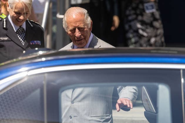 July 8, 2026, London, England, United Kingdom: King CHARLES III leaves British Transport Police headquarters in central London after officially opening the building. London United Kingdom  - ZUMAs262 20260708_zip_s262_014 Copyright: xTayfunxSalcix