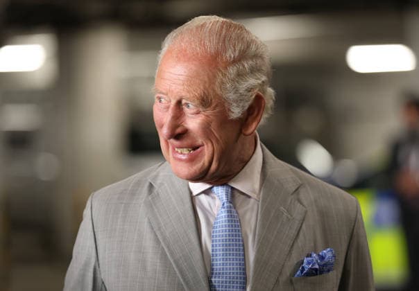 King Charles III Opens Headquarters Of The British Transport Police in London, UK, 08 July 2026 LONDON, ENGLAND - JULY 08: King Charles III smiles as he speaks with firearms officers about their role in protecting the underground and rail network as he attends the official opening of the British Transport Police Headquarters on July 08, 2026 in London, England. During the engagement, His Majesty met British Transport Police (BTP) officers and first responders who attended the scene after the Bedford train crash on June 19., Credit:Shane Anthony Sinclair PA ROTA - B68 Avalon London, United Kingdom Copyright: xShanexAnthonyxSinclairx xPAxROTAx-xB68x xAvalonx 1115231852