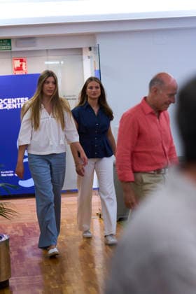 Princess Sofia attends The Presentation Of The First Edition Of The Ibercaja Foundation™s ˜Docentes Referentes™ Grants Crown Princess Leonor, Princess Sofia attends a series of workshops to mark the occasion of the first edition of the Ibercaja Foundation™s ˜Docentes Referentes™ Grants at Monastery of Nuestra Senora de Cogullada on July 8, 2026 in Zaragoza, Spain Photo by IMAGO MPG Zaragoza Monastery of Nuestra Senora de Cogullada Aragon Spain  Copyright: xMPGx