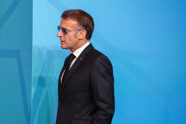 NATO Leaders Summit - Ankara France s President Emmanuel Macron arrives for a NATO Summit at Bestepe Presidential Compound in Ankara, Turkey, July 8, 2026. The summit comes at a fraught time for the 77-year-old transatlantic alliance, with the US President demanding members make good on a pledge to ramp up defence spending as Washington takes a step back from Europe. Photo by Ludovic Marin Pool ABACAPRESS.COM Ankara Turkey  Copyright: xMarinxLudovic Pool ABACAx