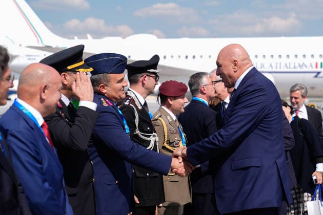 36th NATO Summit in Ankara ANKARA, TURKIYE - JULY 08: Italian Defense Minister Guido Crosetto departs from Ankara Airport following the 36th NATO Summit in Ankara, Turkiye, on July 8, 2026. Osmancan Gurdogan Anadolu Ankara Turkey. Editorial use only. Please get in touch for any other usage.  Copyright: x2026xAnadoluxOsmancanxGurdoganx