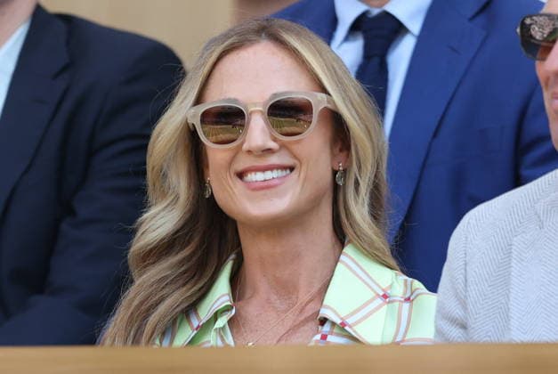 . 08 07 2026. London, United Kingdom. Queen Camilla, Peter Phillips and Harriet Sperling in the Royal Box on day ten of the Wimbledon Tennis Championships in London.  xStephenxLockx xi-Imagesx IIM-26894-0059