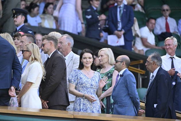Tennis - Wimbledon 2026 - ITF - The Championships - 08 07 2026 - Tennis - Wimbledon 2026 - ITF - The Championships - 08 07 2026 - Melanie de Massy Presidente du Monte Carlo Country Club dans la Royal Box - Monaco London  Copyright: xChryslenexCaillaud Psnewzx