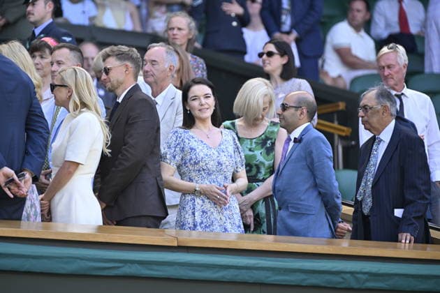 Tennis - Wimbledon 2026 - ITF - The Championships - 08 07 2026 - Tennis - Wimbledon 2026 - ITF - The Championships - 08 07 2026 - Melanie de Massy Presidente du Monte Carlo Country Club dans la Royal Box - Monaco London  Copyright: xChryslenexCaillaud Psnewzx