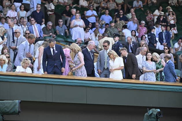 Tennis - Wimbledon 2026 - ITF - The Championships - 08 07 2026 - Tennis - Wimbledon 2026 - ITF - The Championships - 08 07 2026 - Melanie de Massy Presidente du Monte Carlo Country Club dans la Royal Box - Monaco London  Copyright: xChryslenexCaillaud Psnewzx