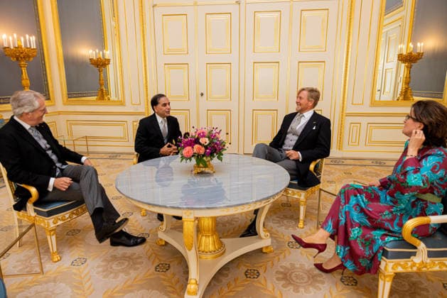 08-07-2026 Palace King Willem-Alexander during a meeting with the Ambassador of the People s Republic of Bangladesh, His Excellency F.M. Kazi at palace Noordeinde in The Hague. Â  Copyright: xPPEx