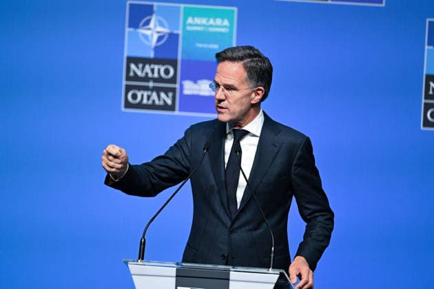NATO Leaders Summit - Mark Rutte NATO Secretary General Mark Rutte delivers a speech at a head of states and government summit of the NATO (North Atlantic Treaty Organization) military alliance, Wednesday 08 July 2026, in Ankara, Turkey. Photo by Alexis Jumeau ABACAPRESS.COM Ankara Turkey  Copyright: xJumeauxAlexis ABACAx
