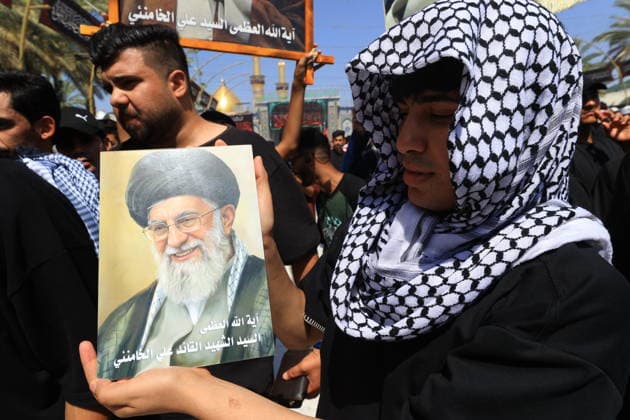 Farewell ceremony for Iran s former leader Khamenei in Karbala KARBALA, IRAQ - JULY 08: Thousands of people carrying posters of Iran s former Supreme Leader Ali Khamenei and flags gather near the Imam Hussein Shrine in Karbala, Iraq, to attend the farewell ceremony for Khamenei, who was killed in the U.S.-Israeli attacks, on July 8, 2026. Murtadha Al-Sudani Anadolu Karbala Iraq. Editorial use only. Please get in touch for any other usage.  Copyright: x2026xAnadoluxMurtadhaxAl-Sudanix