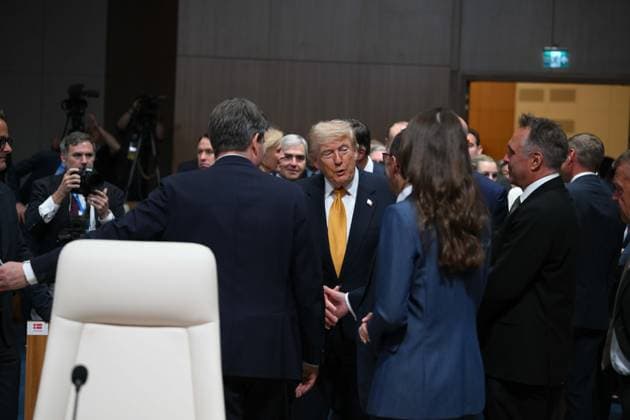 (260708) -- ANKARA, July 8, 2026 -- U.S. President Donald Trump attends the 2026 NATO Summit in Ankara, T¨¹rkiye, on July 8, 2026. ( Handout via Xinhua) T?RKIYE-ANKARA-NATO SUMMIT MustafaxKaya 