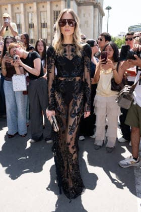 PFW - Elie Saab Arrivals A guest attending the Elie Saab Haute Couture Fall Winter 2026 2027 show as part of Paris Fashion Week in Paris, France on July 08, 2026. Photo by Laurent Zabulon ABACAPRESS.COM  Copyright: xZabulonxLaurent ABACAx