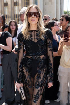 PFW - Elie Saab Arrivals A guest attending the Elie Saab Haute Couture Fall Winter 2026 2027 show as part of Paris Fashion Week in Paris, France on July 08, 2026. Photo by Laurent Zabulon ABACAPRESS.COM  Copyright: xZabulonxLaurent ABACAx