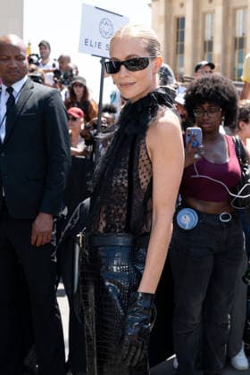 PFW - Elie Saab Arrivals Poppy Delevingne attending the Elie Saab Haute Couture Fall Winter 2026 2027 show as part of Paris Fashion Week in Paris, France on July 08, 2026. Photo by Laurent Zabulon ABACAPRESS.COM  Copyright: xZabulonxLaurent ABACAx