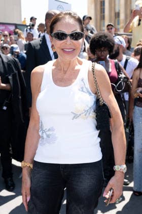 PFW - Elie Saab Arrivals Mounia attending the Elie Saab Haute Couture Fall Winter 2026 2027 show as part of Paris Fashion Week in Paris, France on July 08, 2026. Photo by Laurent Zabulon ABACAPRESS.COM  Copyright: xZabulonxLaurent ABACAx