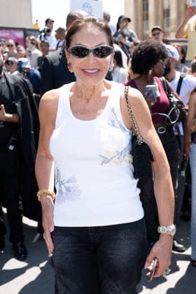 PFW - Elie Saab Arrivals Mounia attending the Elie Saab Haute Couture Fall Winter 2026 2027 show as part of Paris Fashion Week in Paris, France on July 08, 2026. Photo by Laurent Zabulon ABACAPRESS.COM  Copyright: xZabulonxLaurent ABACAx