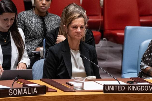July 8, 2026, New York, New York, USA: Ambassador Kate Foster of United Kingdom attends Security Council meeting on Women and peace and security Honoring the promise of international law to survivors of conflict related sexual violence at UN Headquarters in New York, NY on July 8, 2026. New York USA - ZUMAr339 20260708_znp_r339_001 Copyright: xLevxRadinx
