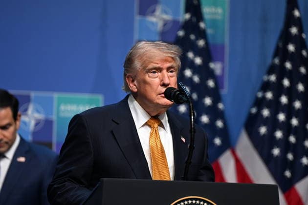 NATO Ankara Summit ANKARA, TURKIYE - JULY 8: US President Donald Trump holds a press conference at the Presidential Complex during the 36th NATO Summit of Heads of State and Government in Ankara, Turkiye, on July 8, 2026. Dogukan Keskinkilic Anadolu Ankara Turkey. Editorial use only. Please get in touch for any other usage.  Copyright: x2026xAnadoluxDogukanxKeskinkilicx