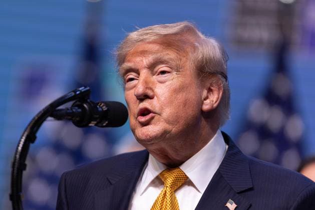 July 8, 2026, Ankara, Turkey: U.S. President Donald Trump speaks during a press conference on the outcomes of the NATO Summit. Ankara Turkey - ZUMAl194 20260708_zip_l194_037 Copyright: xMarekxLadzinskix