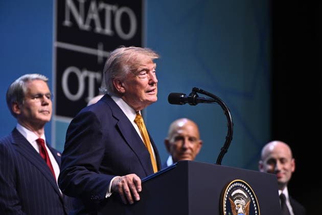 ANKARA, TURKIET 20260708 USA:s president Donald Trump talar under Nato-toppmötet i Ankara, Turkiet. ANKARA TURKIET x10430x *** ANKARA, TURKEY 20260708 U.S. President Donald Trump speaks during the NATO summit in Ankara, Turkey ANKARA TURKEY x10430x  Copyright: xChristinexOlsson TTx NATO-TOPPMÖTE ANKARA 2026 _hpkO5jO3yA