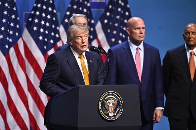 ANKARA, TURKIET 20260708 USA:s president Donald Trump talar under Nato-toppmötet i Ankara, Turkiet. ANKARA TURKIET x10430x *** ANKARA, TURKEY 20260708 U.S. President Donald Trump speaks during the NATO summit in Ankara, Turkey ANKARA TURKEY x10430x  Copyright: xChristinexOlsson TTx NATO-TOPPMÖTE ANKARA 2026 Kuy-zFd-bQ8