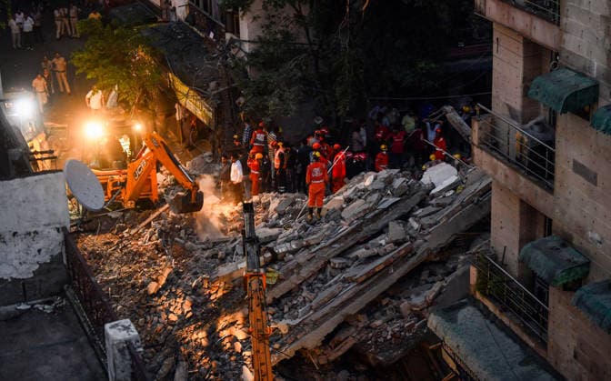 Rescue and relief operations underway after a building collapsed at the Rohini Sector 16 area New Delhi, Jul 08 (ANI): Rescue and relief operations underway after a building collapsed at the Rohini Sector 16 area, in New Delhi on Wednesday. New Delhi Delhi India Copyright: xANIx ANI_20260708457