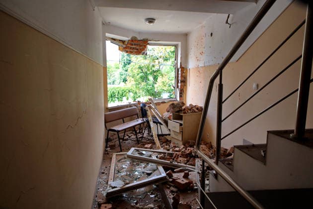 RECORD DATE NOT STATED A building destroyed by the overnight Russian attack of July 6, Vyshneve, Kyiv region, Ukraine, on July 7, 2026. Russian forces launched a massive attack on Kyiv and the surrounding region using various types of missiles and attack drones. According to the State Emergency Service of Ukraine, seven people were killed in Vyshneve. Residential development on five streets was completely destroyed, while warehouses and businesses sustained damage. More than 600 local residents were evacuated because of the risk posed by unexploded ordnance (Photo by Volodymyr Tarasov Ukrinform) Aftermath of Russian attack and secondary explosions cleared in Vyshneve  Copyright: xVolodymyrxTarasovx