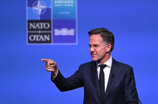 NATO Ankara Summit ANKARA, TURKIYE - JULY 8: NATO Secretary General Mark Rutte holds a press conference after the main session of the North Atlantic Council Meeting, which brought together heads of state and government on the second day of the NATO Ankara Summit in Ankara, Turkiye, on July 8, 2026. Rasit Aydogan Anadolu Ankara Turkey. Editorial use only. Please get in touch for any other usage.  Copyright: x2026xAnadoluxRasitxAydoganx