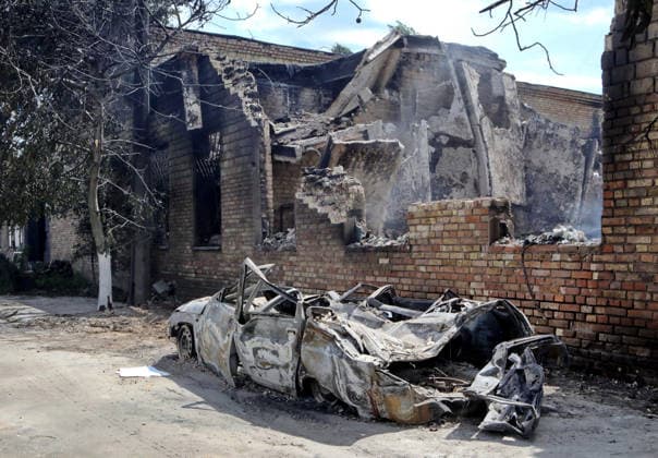 RECORD DATE NOT STATED Aftermath Of Russian Attack In Vyshneve - Ukraine A building destroyed by the overnight Russian attack of July 6, Vyshneve, Kyiv region, Ukraine, on July 7, 2026. Russian forces launched a massive attack on Kyiv and the surrounding region using various types of missiles and attack drones. According to the State Emergency Service of Ukraine, seven people were killed in Vyshneve. Residential development on five streets was completely destroyed, while warehouses and businesses sustained damage. More than 600 local residents were evacuated because of the risk posed by unexploded ordnance Photo by Volodymyr Tarasov Ukrinform ABACAPRESS.COM Kyiv region Ukraine  Copyright: xTarasovxVolodymyr Ukrinform ABACAx
