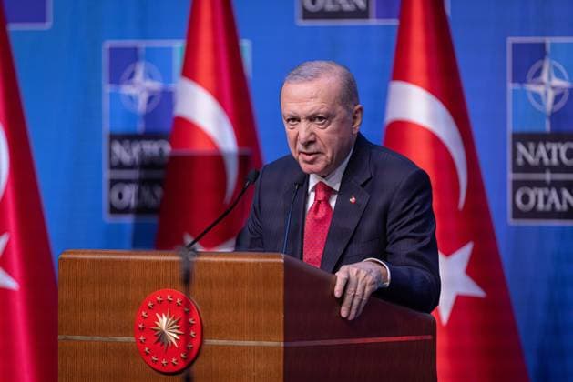 July 8, 2026, Ankara, Turkey: Turkish President Recep Tayyip Erdogan delivers a speech during the NATO Summit in Ankara, Turkey. Ankara Turkey - ZUMAl194 20260708_zip_l194_053 Copyright: xMarekxLadzinskix