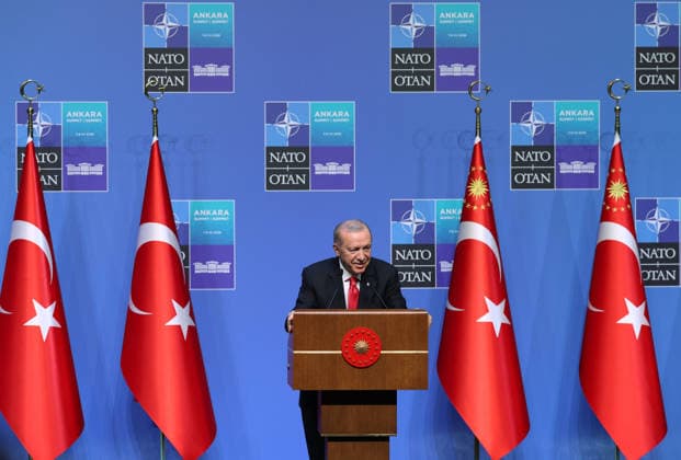 Turkish President Recep Tayyip Erdogan ANKARA, TURKIYE - JULY 8: (----EDITORIAL USE ONLY MANDATORY CREDIT - TURKISH PRESIDENCY MURAT KULA HANDOUT - NO MARKETING NO ADVERTISING CAMPAIGNS - DISTRIBUTED AS A SERVICE TO CLIENTS----) Turkish President Recep Tayyip Erdogan holds a press conference as part of the 36th NATO Summit of Heads of State and Government at the Presidential Complex in Ankara, Turkiye, on July 8, 2026. Turkish Presidency Murat Kula Handout Anadolu Ankara Turkey. Editorial use only. Please get in touch for any other usage.  Copyright: x2026xAnadoluxTurkishxPresidencyx xMuratxKulax xHandoutx