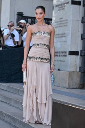 PFW Haute Couture Elie Saab Outside Arrivals JR Yada Villaret arriving at the Elie Saab show during Haute Couture Fashion Week in Paris, France, on 8 July 2026. Photo by Julien Reynaud APS-Medias ABACAPRESS.COM Paris France  Copyright: xReynaudxJulien APS-Medias ABACAx