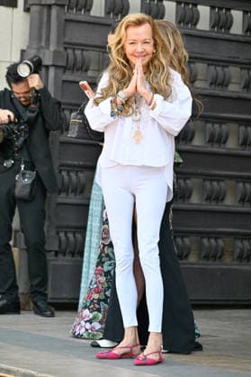 PFW Haute Couture Elie Saab Outside Arrivals JR Caroline Scheufele arriving at the Elie Saab show during Haute Couture Fashion Week in Paris, France, on 8 July 2026. Photo by Julien Reynaud APS-Medias ABACAPRESS.COM Paris France  Copyright: xReynaudxJulien APS-Medias ABACAx