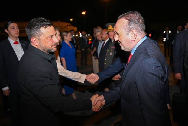 NATO Ankara Summit ANKARA, TURKIYE - JULY 08: Ukrainian President Volodymyr Zelenskyy departs Esenboga Airport following the 36th NATO Summit in Ankara, Turkiye, on July 8, 2026. Hakan Nural Anadolu Ankara Turkey. Editorial use only. Please get in touch for any other usage.  Copyright: x2026xAnadoluxHakanxNuralx