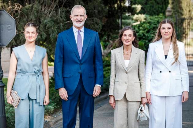 Infanta Sofia, along with King Felipe and Queen Letizia and Princess Leonor, presided over the Leading Teachers event of the Ibercaja Foundation, where Infanta Sofia gave her first solo speech, in Zaragoza on Wednesday, July 8, 2026. La Infanta Sofia junto a los reyes Felipe y Letizia y la princesa Leonor presiden el evento Docentes Referentes de la Fundación Ibercaja, donde la infanta Sofia realiza su primer discurso en solitario, en Zaragoza el miércoles 8 de julio de 2026. 900 LOF Cordon Press Cordon Press