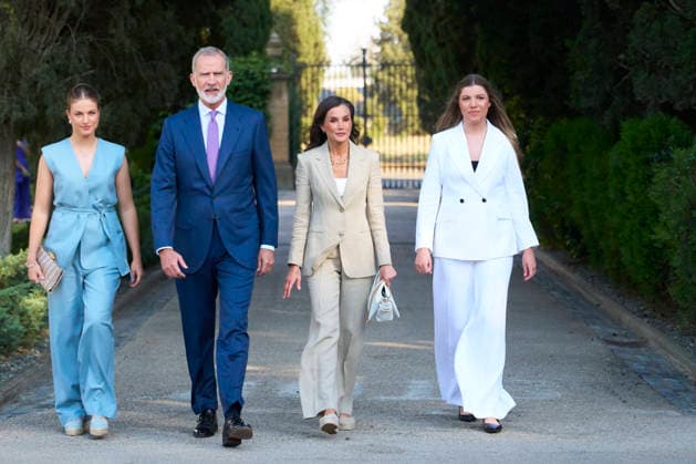 08-07-2026 Zaragoza Princess Sofia with Princess Leonor and Queen Letizia and King Felipe during attending the Docentes Referentes event by Ibercaja Foundation in Zaragoza. No Spain  Copyright: xPPEx