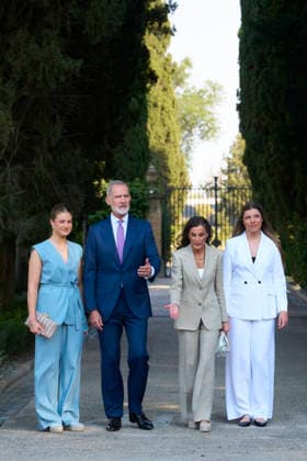 08-07-2026 Zaragoza Princess Sofia with Princess Leonor and Queen Letizia and King Felipe during attending the Docentes Referentes event by Ibercaja Foundation in Zaragoza. No Spain Â  Copyright: xPPEx