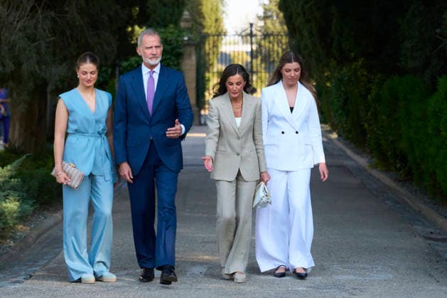 08-07-2026 Zaragoza Princess Sofia with Princess Leonor and Queen Letizia and King Felipe during attending the Docentes Referentes event by Ibercaja Foundation in Zaragoza. No Spain  Copyright: xPPEx