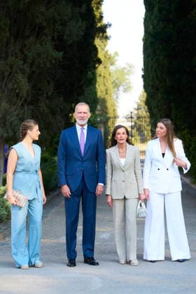 08-07-2026 Zaragoza Princess Sofia with Princess Leonor and Queen Letizia and King Felipe during attending the Docentes Referentes event by Ibercaja Foundation in Zaragoza. No Spain Â  Copyright: xPPEx