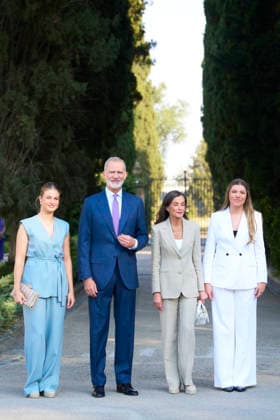 08-07-2026 Zaragoza Princess Sofia with Princess Leonor and Queen Letizia and King Felipe during attending the Docentes Referentes event by Ibercaja Foundation in Zaragoza. No Spain Â  Copyright: xPPEx