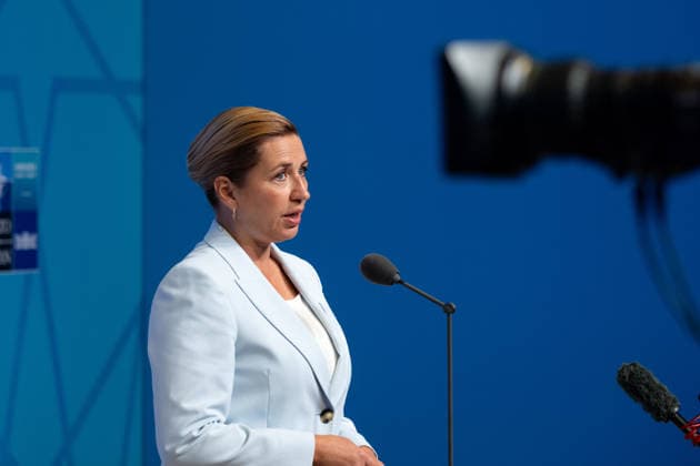 July 8, 2026, Ankara, Antwerp, Turkey: ANKARA, TURKIJE - 08.07.2026..Secretary-General Mark Rutte and the heads of government of the NATO member states arrive at the Bestepe Presidential Compound in Ankara for day 2 of the summit in Ankara. ..Also the Danish Prime minister Frederiksen who told the press again that Greenland is not for sale. Ankara Turkey  - ZUMAr234 20260708_zip_r234_010 Copyright: xBobxReijndersx