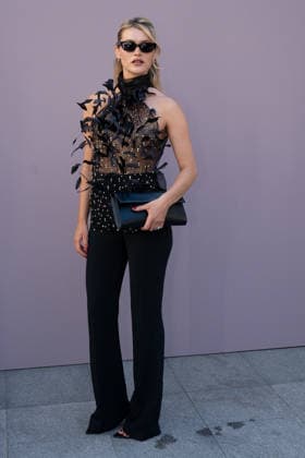 PFW - Zuhair Murad Photocall Chloe Lecarieux attending the Zuhair Murad Haute Couture Fall Winter 2026 2027 show as part of Paris Fashion Week in Paris, France on July 08, 2026. Photo by Laurent Zabulon ABACAPRESS.COM Paris  Copyright: xZabulonxLaurent ABACAx