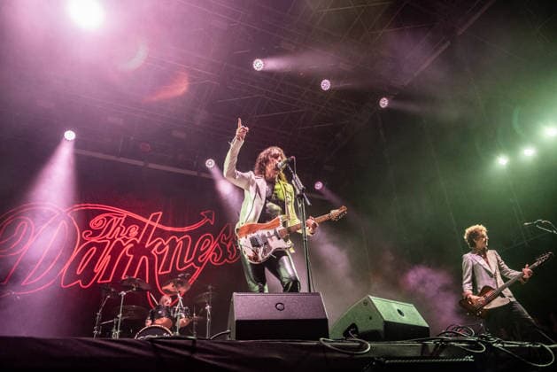 Music Concert - The Darkness Justin Hawkins and Frankie Poullain of The Darkness Villafranca (VR) Castello Scaligero Italy Copyright: xMirkoxFava TSCKx xLiveMediax LPM_2556570