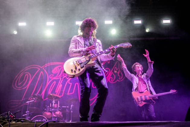 Music Concert - The Darkness Justin Hawkins and Frankie Poullain of The Darkness Villafranca (VR) Castello Scaligero Italy Copyright: xMirkoxFava TSCKx xLiveMediax LPM_2556573