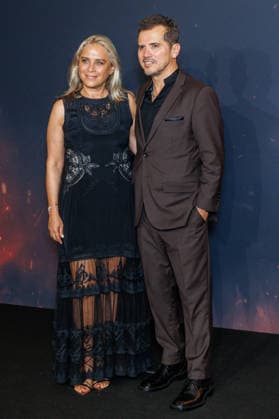 The Odyssey premiere at Le Grand Rex theater Celebrities arrive on the red carpet Justine Maurer and John Leguizamo 458058 July 8, 2026  Copyright: xSebastienxFremontx xStarfacex STAR_458058_022
