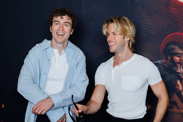 The Odyssey premiere at Le Grand Rex theater. Celebrities arrive on the red carpet: Cesar de Rummel and Dorian Lauduique 458058 July 8, 2026  Copyright: xSebastienxFremontx xStarfacex STAR_458058_028