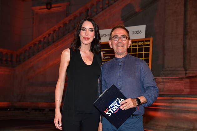 IPA86522682 - Rome, Piazza del Campidoglio, 2026 Strega Prize ; Pictured: Gloria Campaner and Pino Strabioli  Copyright: xVincenzoxLandix xVincenzoxLandix 86522682